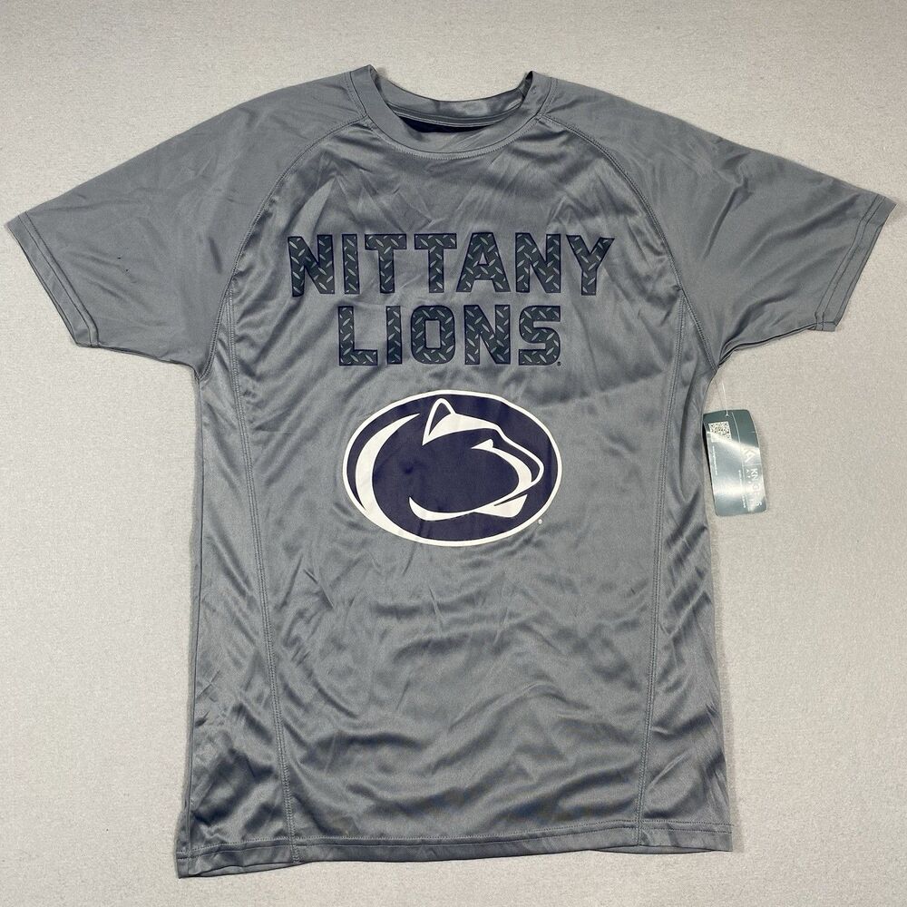 Penn State Nittany Lions T-Shirt Mens Small‎ Gray Blue Knights Apparel Football